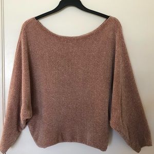 Off the shoulder sweatshirt